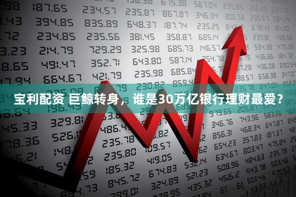 宝利配资 巨鲸转身，谁是30万亿银行理财最爱？