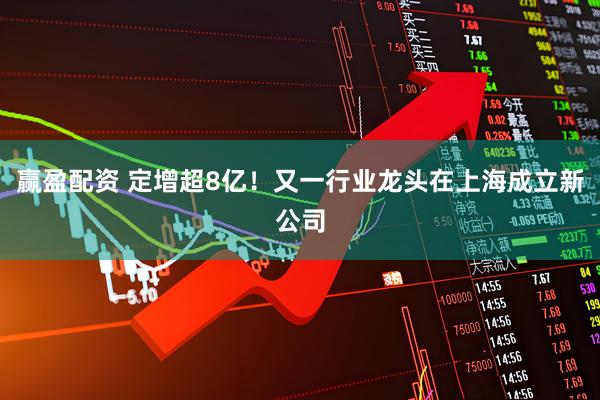 赢盈配资 定增超8亿！又一行业龙头在上海成立新公司